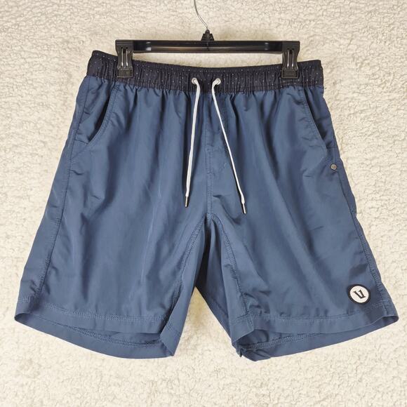 Vuori Kore Men’s Swim Trunks Blue Board Shorts Drawstring Elastic Waist 30" Read - Picture 1 of 16